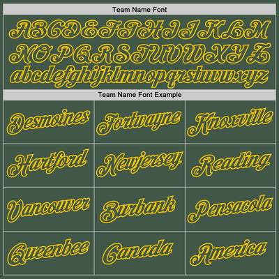 Custom Stitched Green Green-Gold Sports Pullover Sweatshirt Hoodie