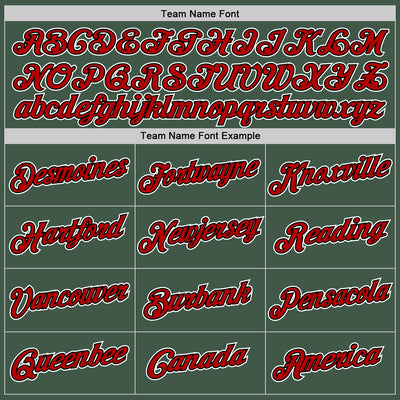 Custom Stitched Green Red-Black Sports Pullover Sweatshirt Hoodie