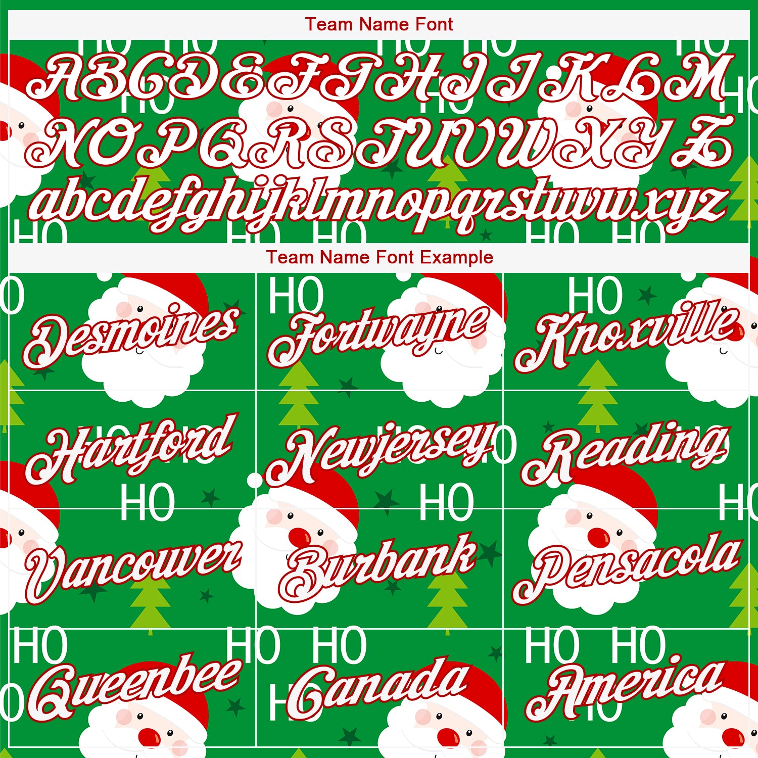 Custom Stitched Green Red-White Christmas 3D Sports Pullover Sweatshirt Hoodie