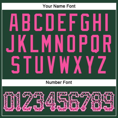 Custom Green Pink-White Authentic Drift Fashion Baseball Jersey