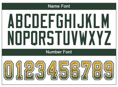 Custom Gold Green-White Drift Fashion Football Jersey