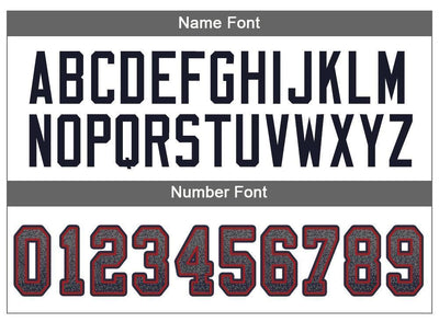 Custom Gray Navy-Red Drift Fashion Football Jersey