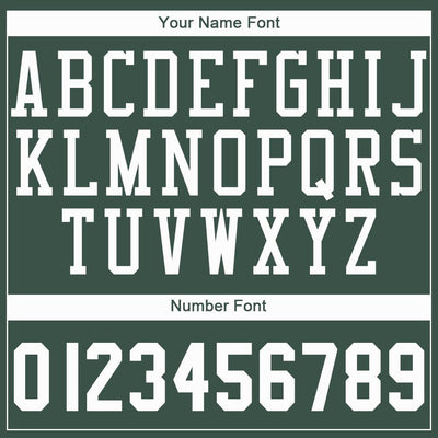 Custom Hunter Green White Round Neck Basketball Jersey