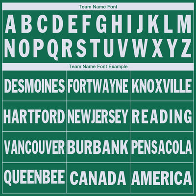 Custom Kelly Green White V-Neck Basketball Jersey