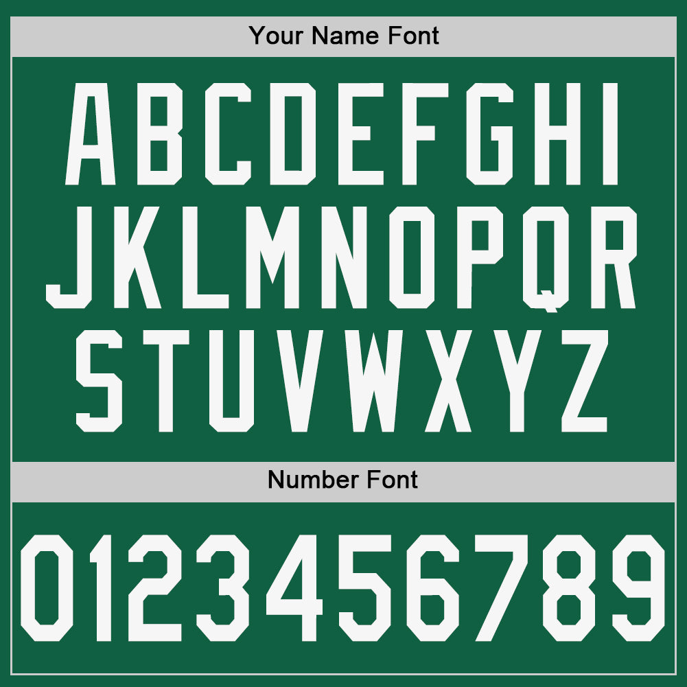 Custom Kelly Green White-Red Authentic Baseball Jersey