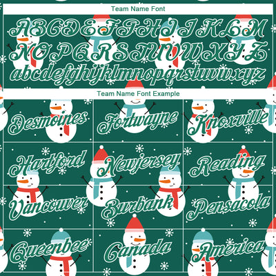 Custom Stitched Kelly Green Kelly Green-White Christmas 3D Sports Pullover Sweatshirt Hoodie