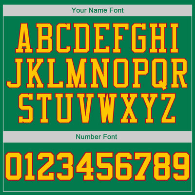 Custom Stitched Kelly Green Gold-Red Sports Pullover Sweatshirt Hoodie