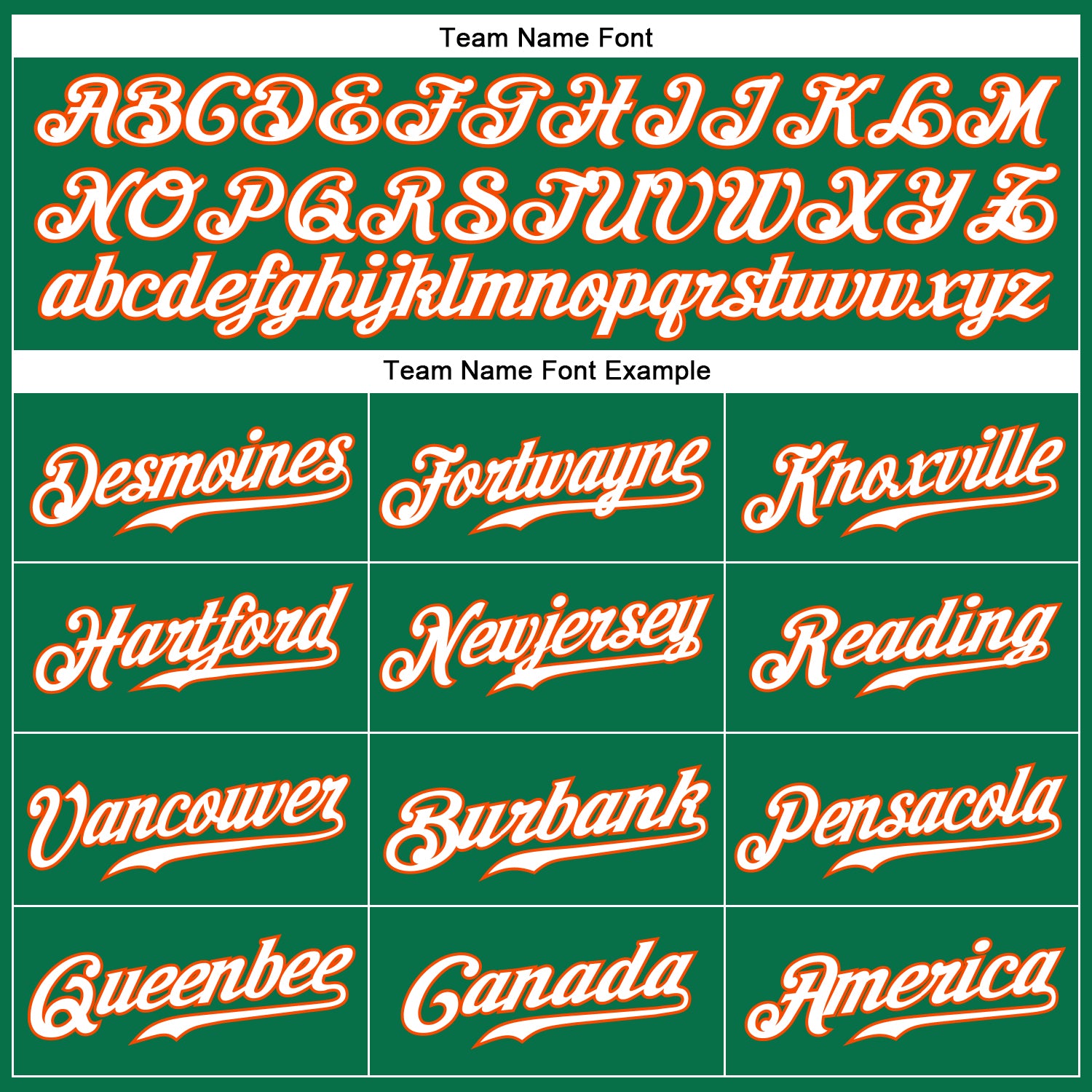 Custom Kelly Green White-Orange Authentic Baseball Jersey