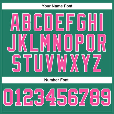 Custom Kelly Green Pink-White Authentic Throwback Basketball Jersey