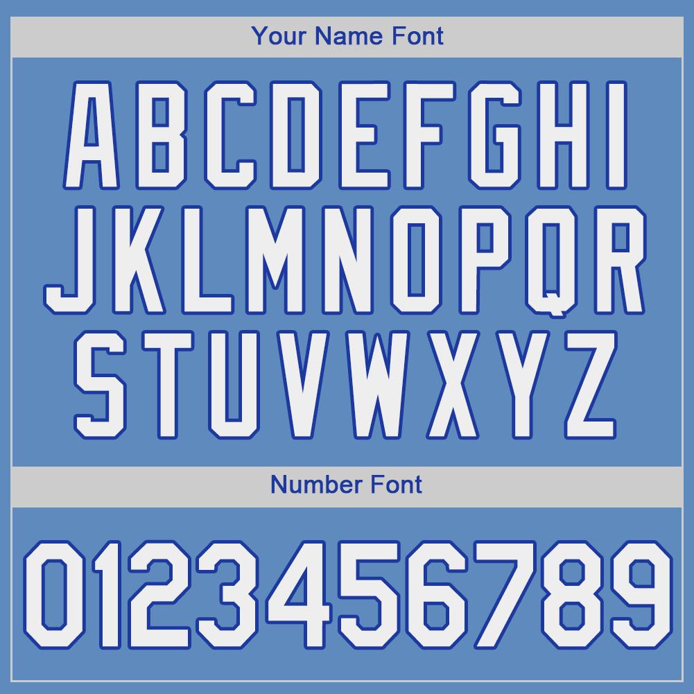 Custom Light Blue White-Royal Authentic Baseball Jersey