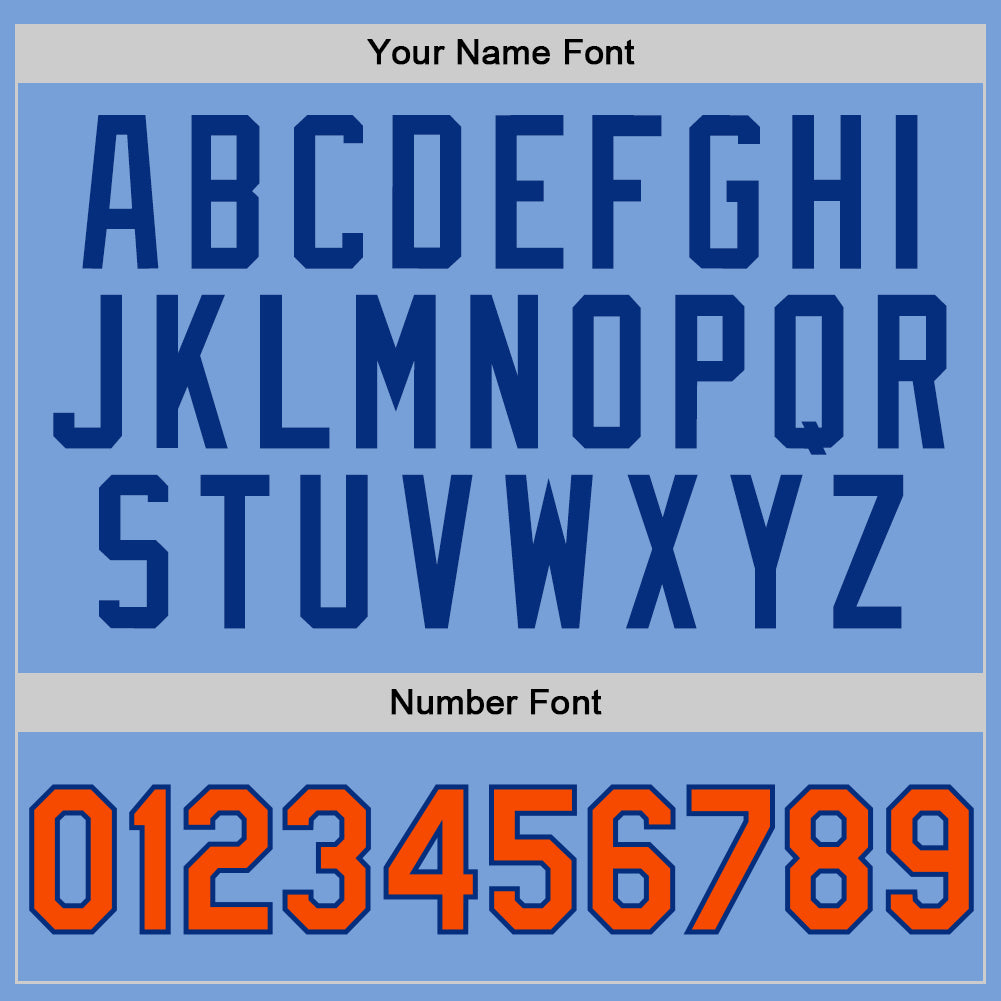 Custom Stitched Light Blue Orange-Royal Sports Pullover Sweatshirt Hoodie