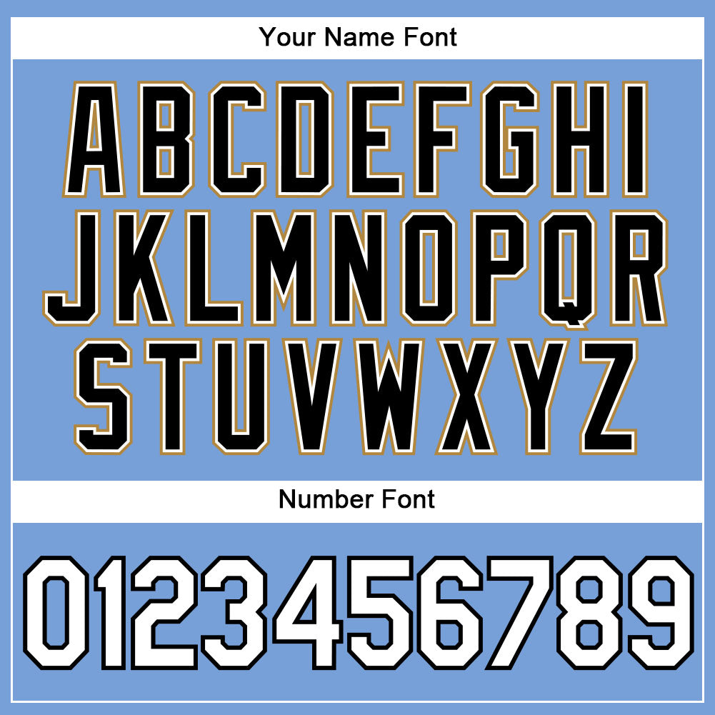 Custom Light Blue White Pinstripe White-Old Gold Authentic Basketball Jersey