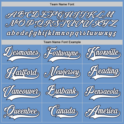 Custom Light Blue White-Navy Hockey Jersey