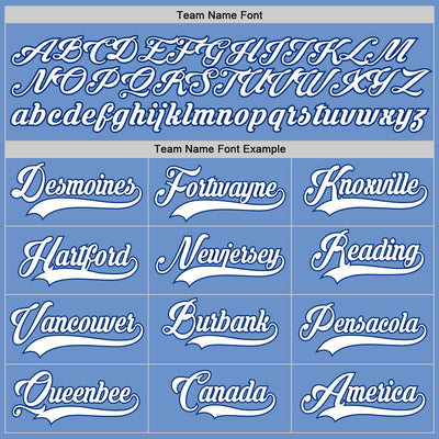 Custom Light Blue White-Royal Authentic Baseball Jersey