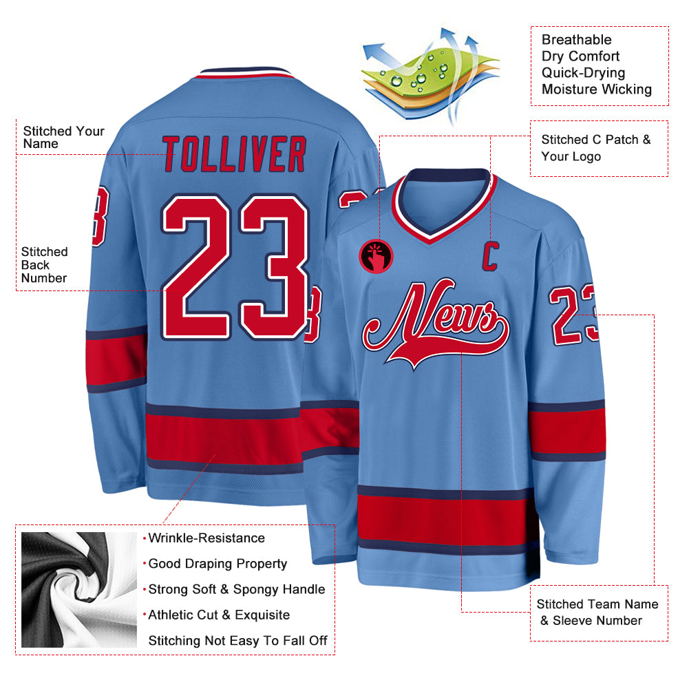 New York Rangers Custom Jersey - All Stitched