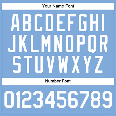 Custom Light Blue White Authentic Baseball Jersey