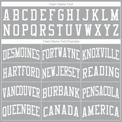 Custom Gray White Round Neck Basketball Jersey