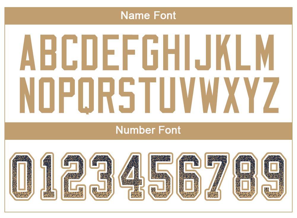 Custom Navy Old Gold-White Drift Fashion Football Jersey