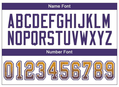 Custom Gold Purple-White Drift Fashion Football Jersey