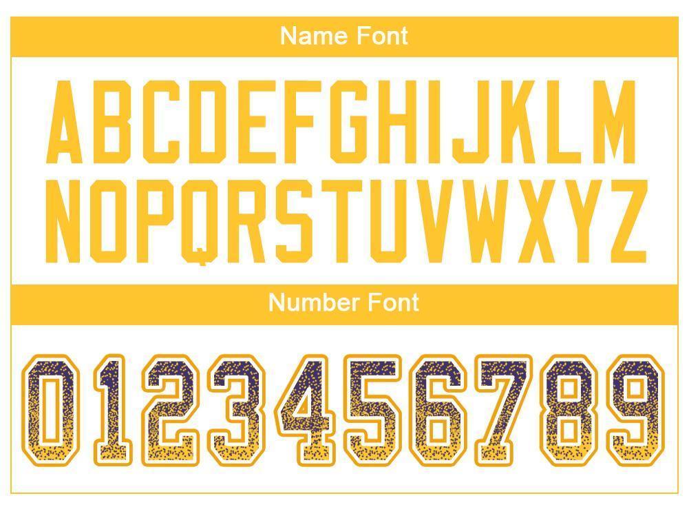 Custom Purple Gold-White Drift Fashion Football Jersey