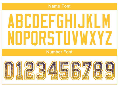 Custom Purple Gold-White Drift Fashion Football Jersey