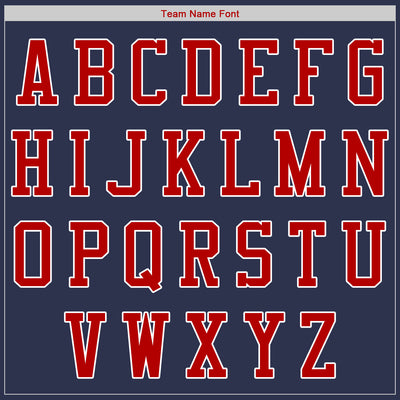 Custom Navy Red-White Authentic Baseball Jersey