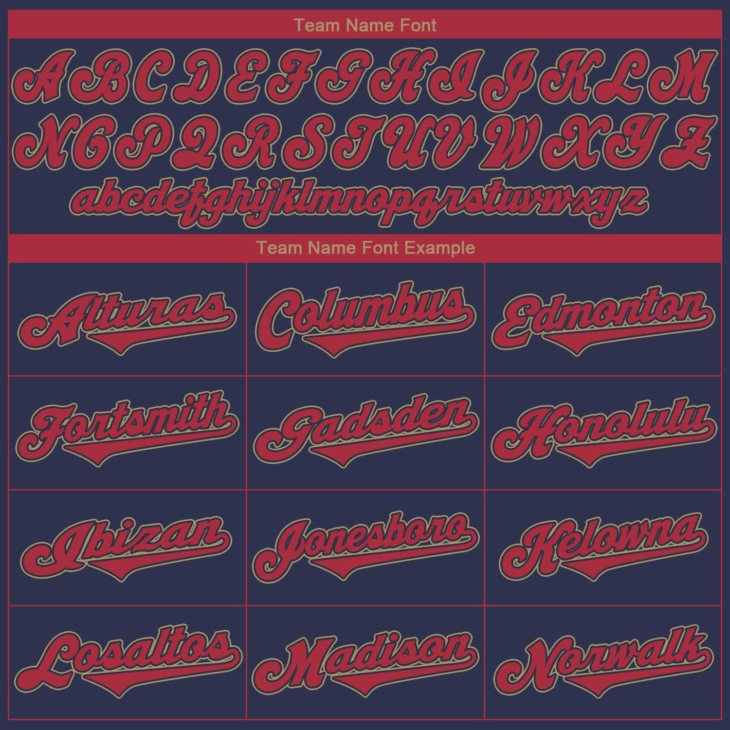 Custom Navy Red-Old Gold Authentic Baseball Jersey