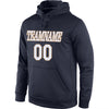 Custom Stitched Navy White-Old Gold Sports Pullover Sweatshirt Hoodie