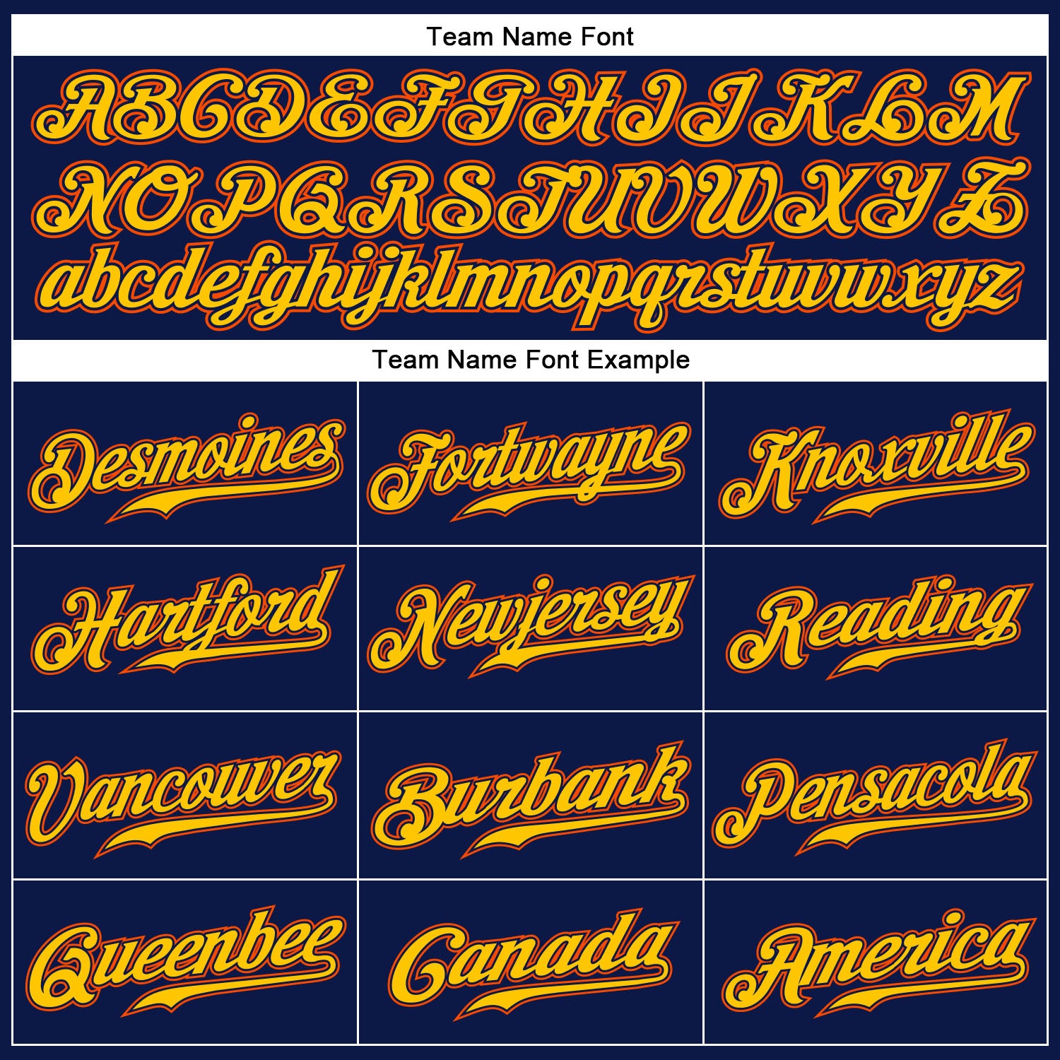 Custom Navy White Pinstripe Gold-Orange Authentic Baseball Jersey