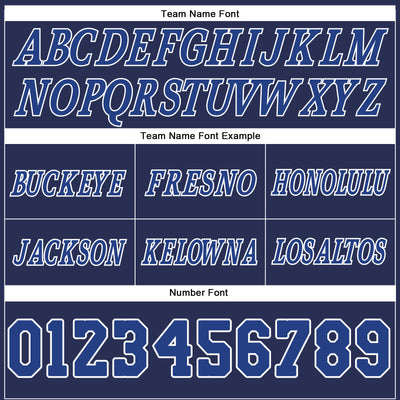 Custom Navy Royal-White Authentic Throwback Basketball Shorts