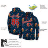 Custom Stitched Navy Red-White Christmas 3D Sports Pullover Sweatshirt Hoodie