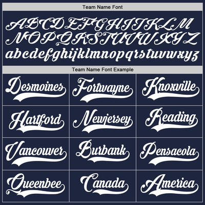 Custom Navy White Authentic Baseball Jersey