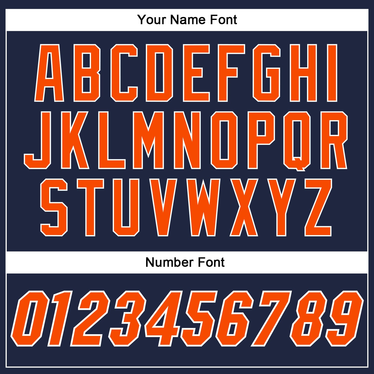 Custom Navy Orange-White Authentic Baseball Jersey