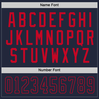 Custom Navy Navy-Red Hockey Jersey