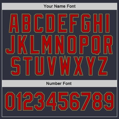 Custom Stitched Navy Red-Old Gold Sports Pullover Sweatshirt Hoodie