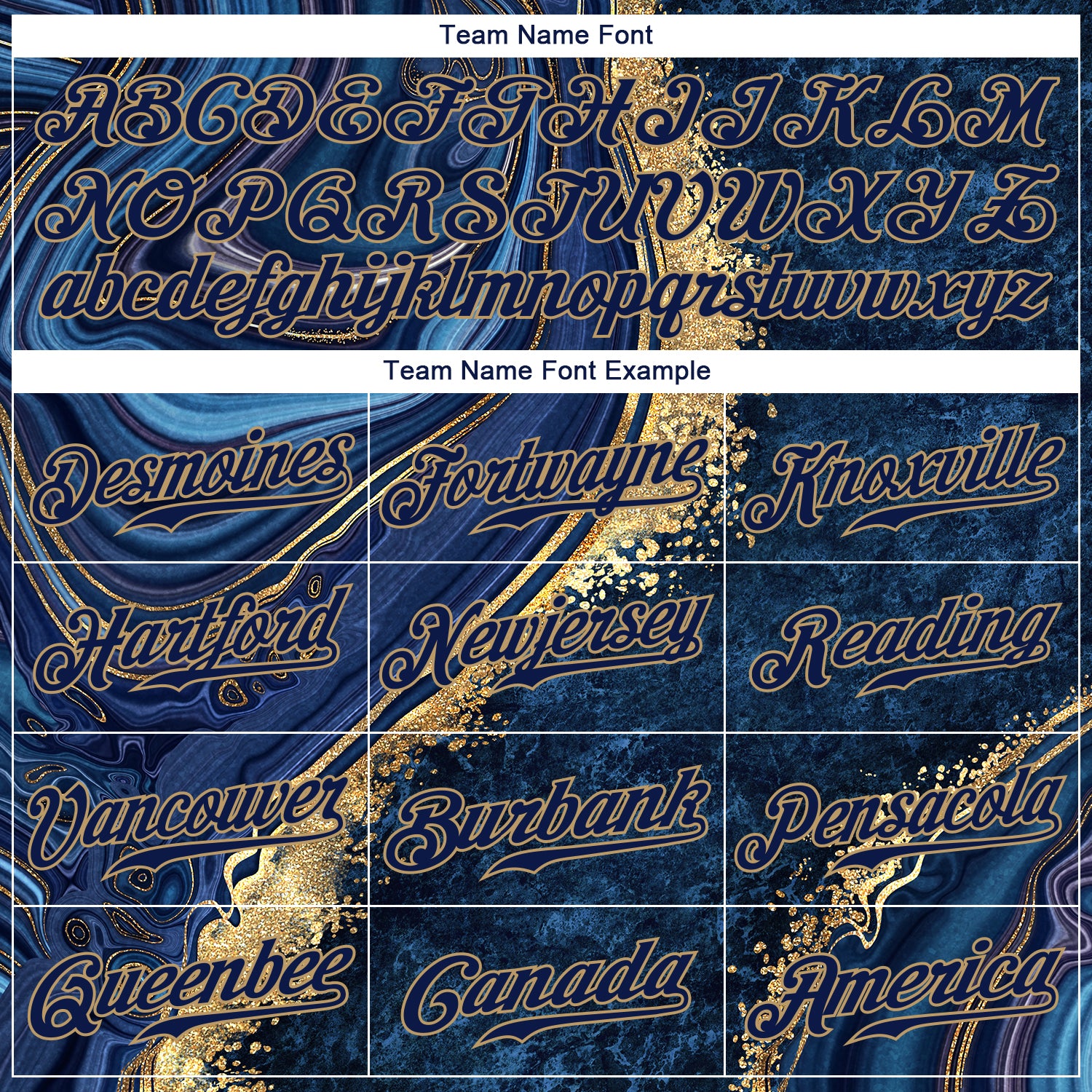Custom Navy Navy-Old Gold 3D Pattern Design Marble Authentic Baseball Jersey