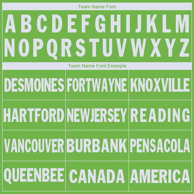 Custom Neon Green White V-Neck Basketball Jersey