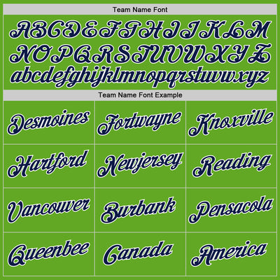 Custom Stitched Neon Green Navy-White Sports Pullover Sweatshirt Hoodie