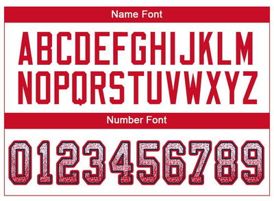 Custom White Scarlet-Navy Drift Fashion Football Jersey