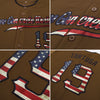 Custom Olive Vintage USA Flag-Black Authentic Salute To Service Baseball Jersey