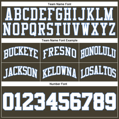 Custom Olive White-Light Blue Authentic Throwback Salute To Service Basketball Shorts