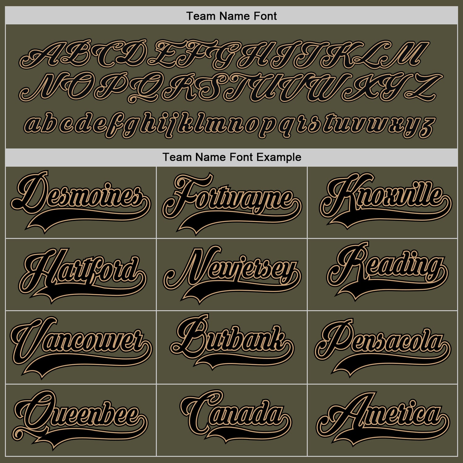 Custom Olive Black-Old Gold Salute To Service Hockey Jersey