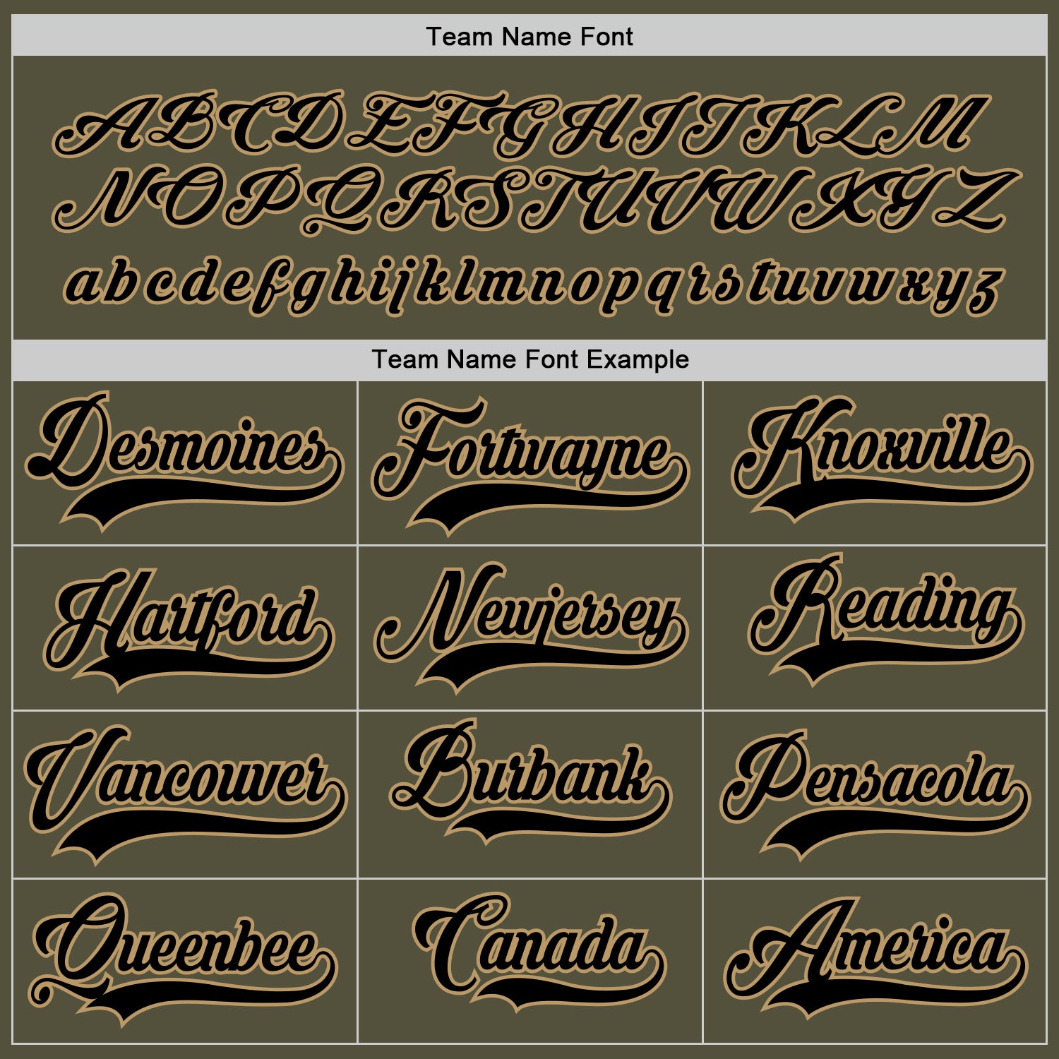 Custom Olive Black-Old Gold Salute To Service Hockey Jersey