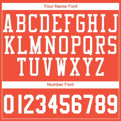 Custom Orange White Round Neck Suit Basketball Jersey