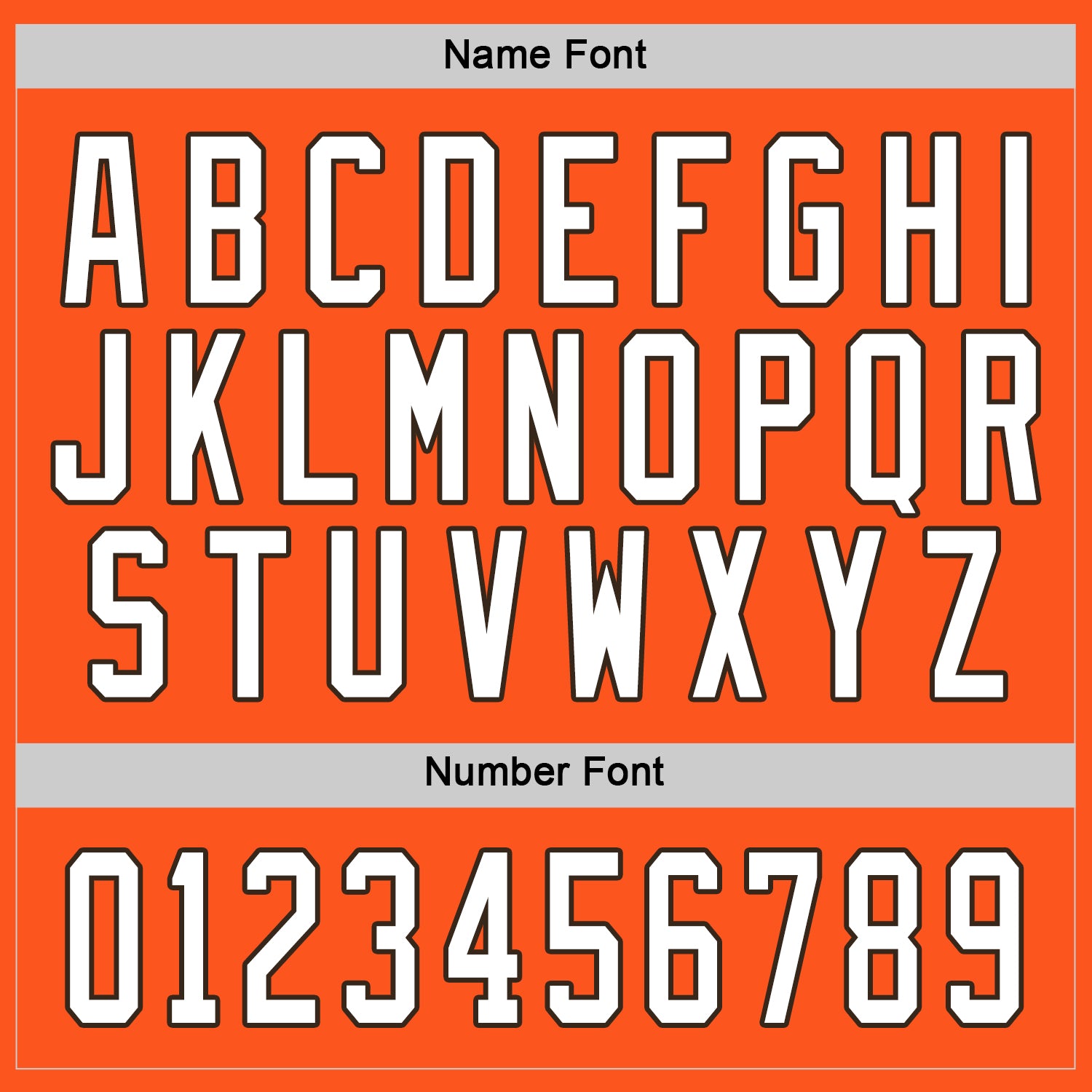 Custom Orange White-Brown Hockey Jersey