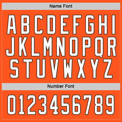 Custom Orange White-Brown Hockey Jersey