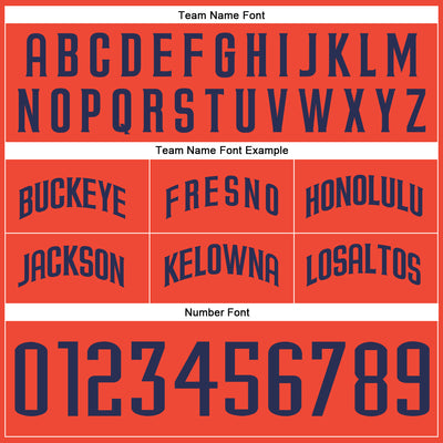 Custom Orange Navy-Gold Authentic Throwback Basketball Shorts