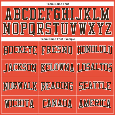 Custom Orange Brown-White Authentic Throwback Basketball Jersey