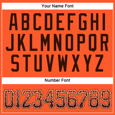 Custom Orange Brown-White Authentic Drift Fashion Baseball Jersey