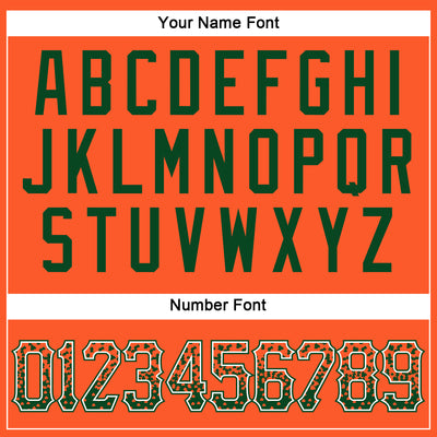 Custom Orange Green-White Authentic Drift Fashion Baseball Jersey